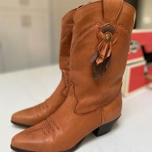 Womens Vintage soft Leather Cowboy Boots  Laredo Western Boots Boots Size 7M